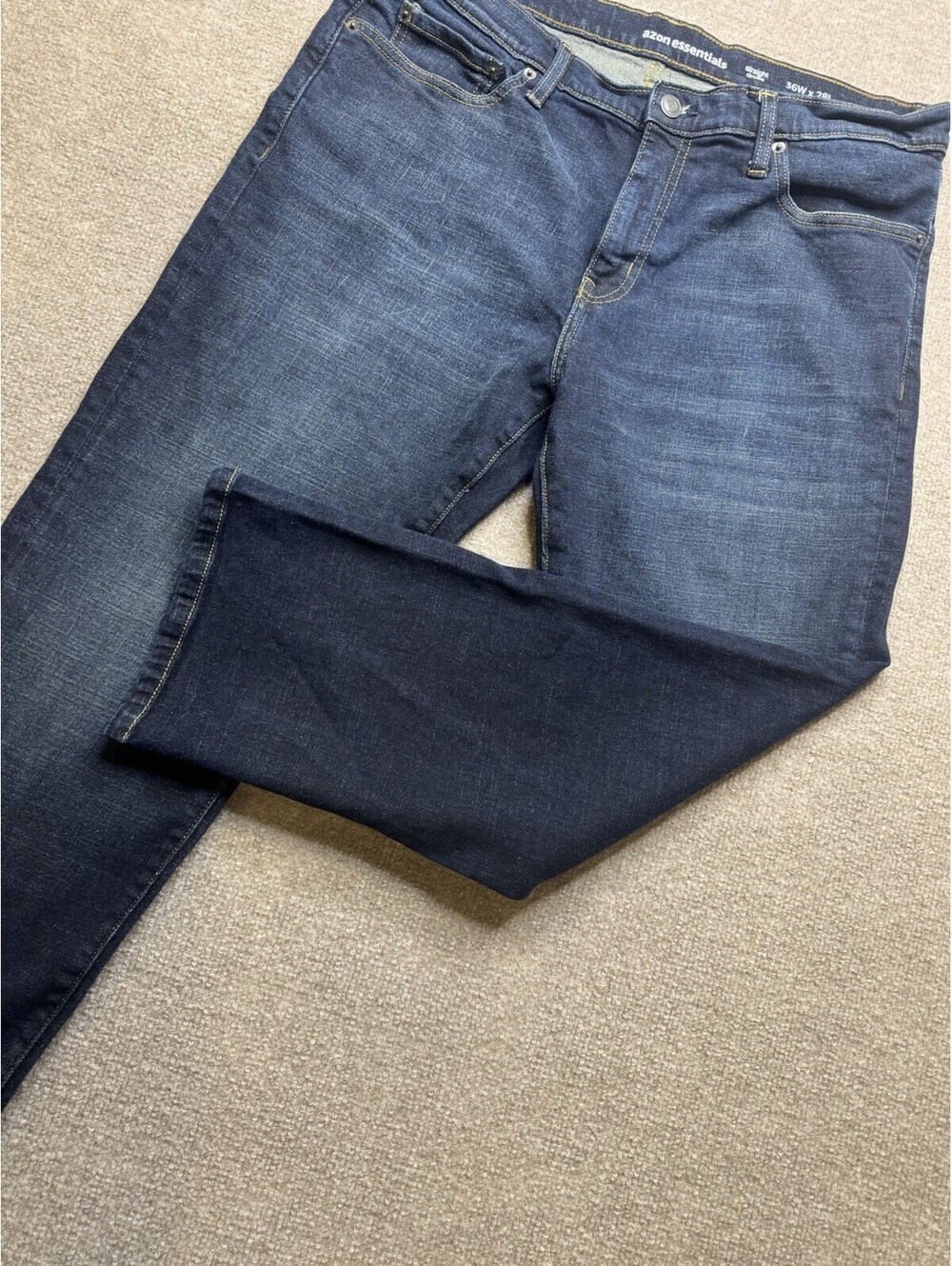 Amazon Essentials Men's 36W x 28L Jeans Straight Blue (1056)